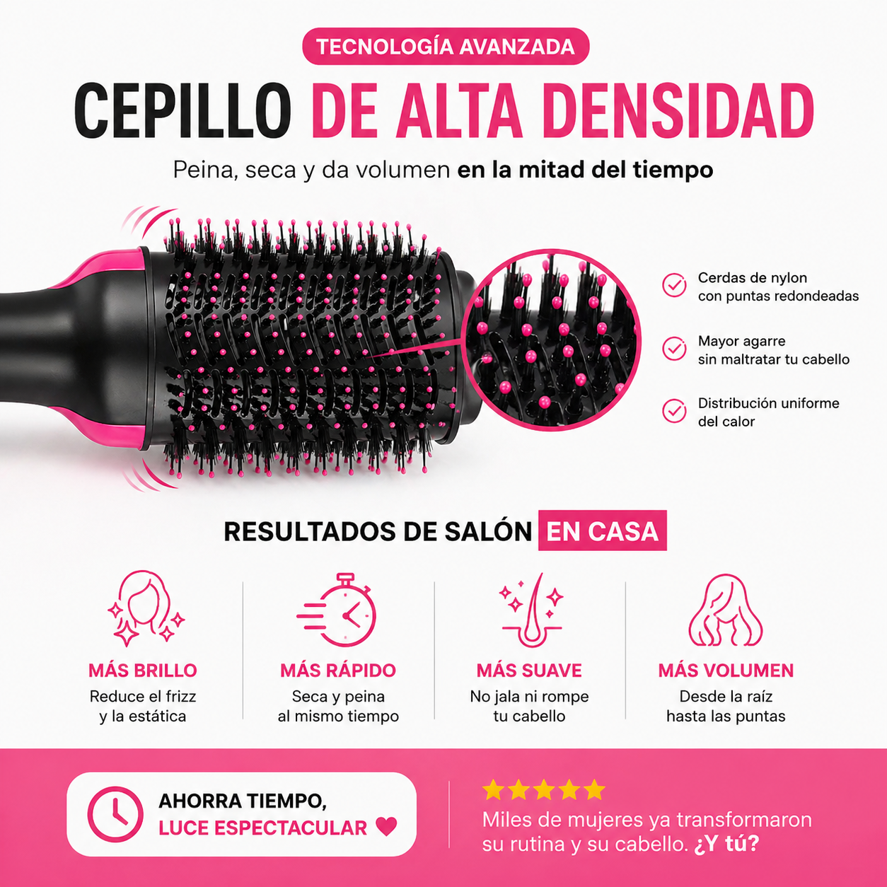 Onestep Luxe | Peina, Seca y da Volumen en Minutos