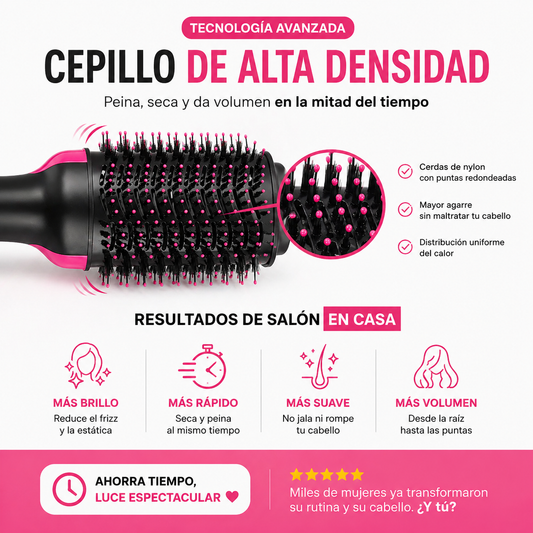 Onestep Luxe | Peina, Seca y da Volumen en Minutos
