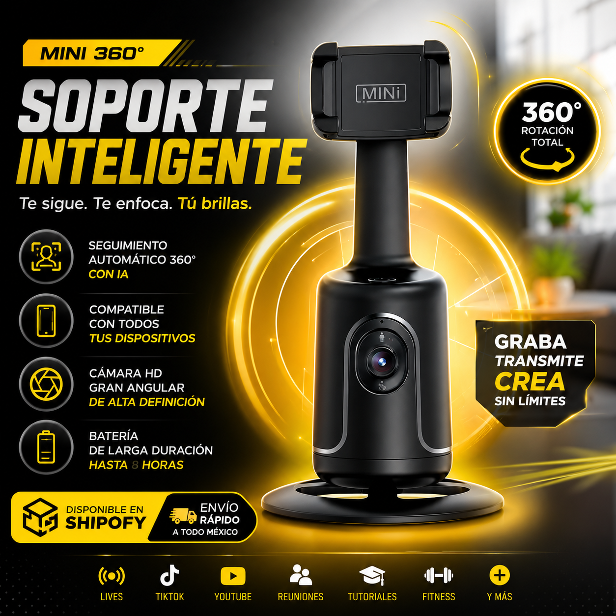 Focus360 ™ |Trípode de seguimiento inteligente