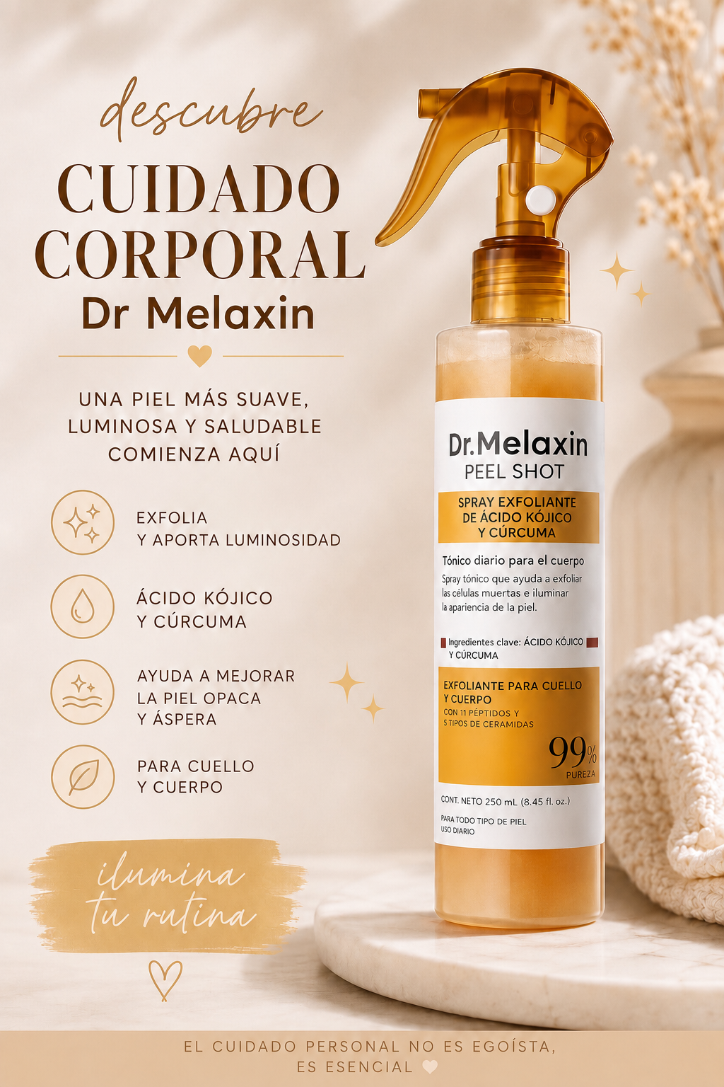 Dr Melaxin | Aclara Rodilla Codo y Talones Oscuros
