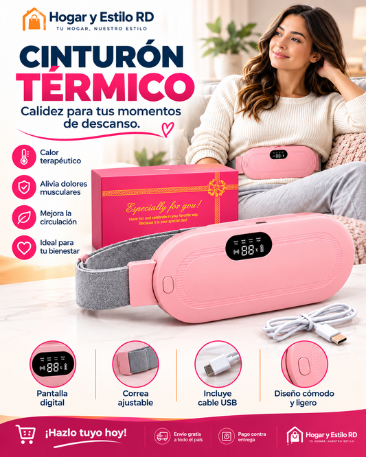 Cinturón térmico Portátil calidez y comodidad durante tu periodo